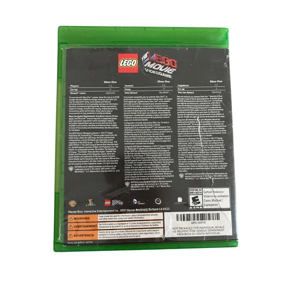 The Lego Movie Videogame For Xbox One With Case